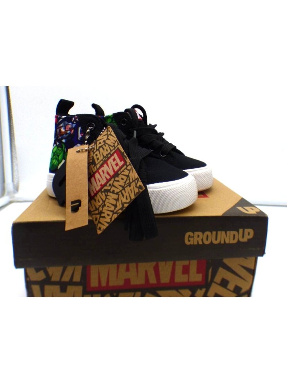 Marvel Ground Up High Top Sneakers, Toddler, Sz. 6, M
